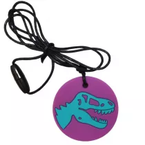 Jellystone Designs Gryzak terapeutyczny, dinozaur, fioletowy