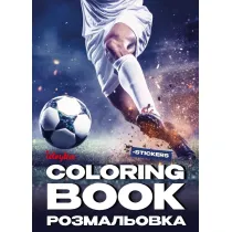 Kolorowanka z naklejkami Pi�ka no�na