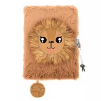 Pami�tnik A5 w�ochacz z k��dk� 3D My Little Friend Lion 96 kartek