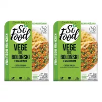 So Food Sos boloski z makaronem wegaski Zestaw 2 x 330 g