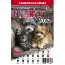 Kalendarz 2025 A5 Miesiczny Milusiscy z magnesem