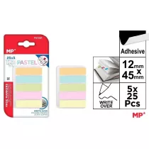 Zakadki indeksujce pastel 45x12mm 5x25szt