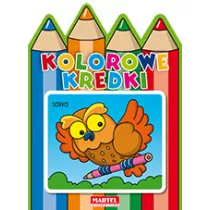Sowa kolorowe kredki