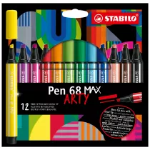 Stabilo Flamaster Pen 68 MAX ARTY 12 szt.