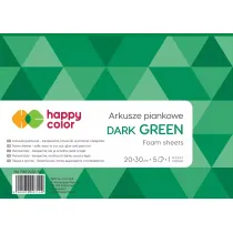 Happy Color Arkusze piankowe A4, ciemnozielone, 5 arkuszy 5 szt.