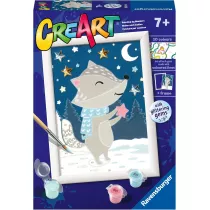 Malowanie po numerach CreArt - Borsuk w�r�d gwiazd Ravensburger