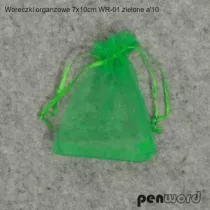 Penword Woreczki organzowe zielone 7x10cm