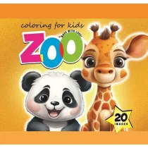Kolorowanka 140x140 Zoo pomara�czowa 20 obrazk�w