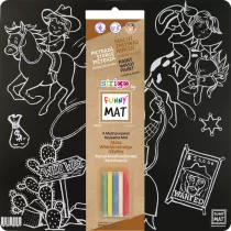Strigo Funny Mat Black - Western + kreda 40x40 cm