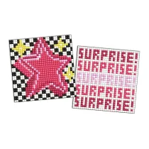 Diamentowa mozaika na magnes - LOL Gwiazda 9x9cm Ideyka