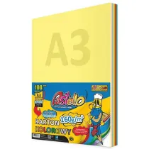 Alfa Pastello Karton kolorowy A3 160g 10 kolor�w 100 arkuszy