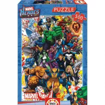 Puzzle 500 el. Superbohaterowie Marvela Educa