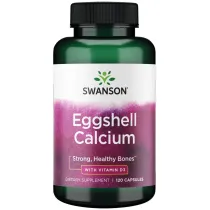 Swanson Eggshell Calcium with Vitamin D3 Suplement diety 120 kaps.
