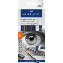 Faber-Castell Owki Goldfaber + gumka + temperwka 6 szt.