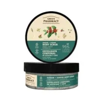 Green Pharmacy Zielona kawa i Olejek imbirowy Peeling cukrowo-kawowy do ciaa 200 ml