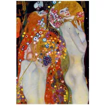 Puzzle 1000 el. Wodne serpentyny, II Gustav Klimt Bluebird Puzzle