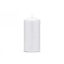 wieca klubowa matowa biay 12x6cm 6szt