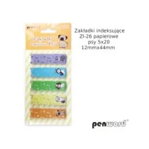 Polsirhurt Zak�adki indeksuj�ce papierowe psy ZI-26 12mmx44mm 5x20
