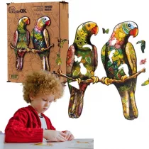 Puzzle drewniane eko 120 el. Papu�ki faliste A3 Maksik
