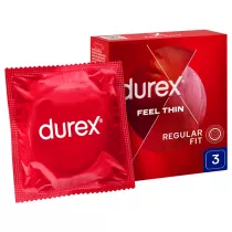 Durex Feel Thin Classic prezerwatywy lateksowe 3 szt.