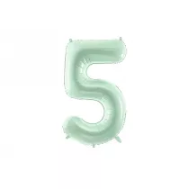 PartyDeco Balon foliowy 5 zielony 72cm