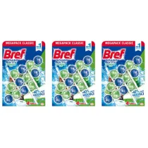 Bref Zawieszka do WC Power Active Sosnowy Las Zestaw 9 szt.