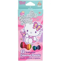 Patio Kredki o��wkowe tr�jk�tne Hello Kitty 12 kolor�w