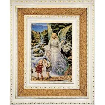 Obraz Haftowany Anio� str� podw�jna rama 38x32cm