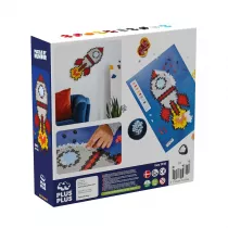 Klocki Plus-Plus Puzzle By Numbers Rakieta 500el