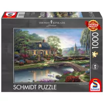 Puzzle 1000 el. PQ Thomas Kinkade Domek nad strumy Schmidt