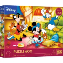 Puzzle 600 40 lecie  - Myszka Miki i Przyjaciele Trefl