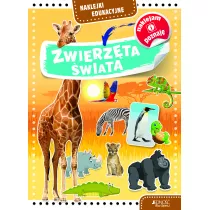 Naklejki edukacyjne. Zwierzta wiata