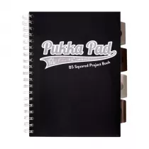 Pukka Pad Pukka Project Book Black & Grey B5 80g kratka 100 kartek