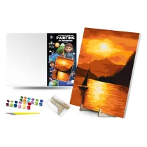 Qbee Malowanie po numerach - Zach�d s�o�ca 30x40cm