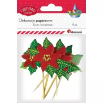 Titanum Papierowe ozdoby 3D na piku poinsecje
