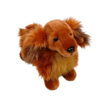 Pluszowy jamnik br�zowy stoj�cy 30cm Dubi