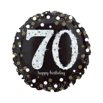 Amscan Balon foliowy Sparkling Birthday 70 43cm