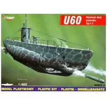 Niemiecki okrt podwodny U60 Typ II C 1:400 Mirage Modele