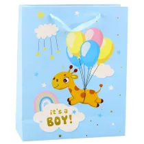 LeanToys Torba prezentowa It's A Boy 32x26x10cm