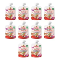 Holle Mus owocowy Lisek (jab�ko - banan - owoce le�ne - jogurt) od 8 miesi�ca Zestaw 10 x 85 ml Bio