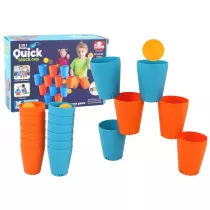 Gra sensoryczna kubki 3w1 16el Leantoys