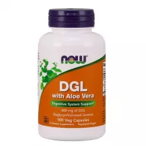 Now Foods DGL (Lukrecja) z Aloe Vera suplement diety 100 kaps.