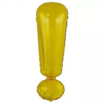 Amscan Balon foliowy znak ! Z�oty 28x86cm