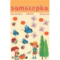 Fandy Naklejki papierowe Natura 4 arkusze