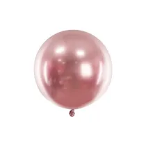 PartyDeco Balon okr�g�y Glossy r�owe z�oto 60cm