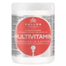 Kallos Multivitamin Energising Hair Mask With Ginsegn Extract multiwitaminowa energizuj�ca maska do w�os�w z ekstraktem ginsegna i olejem avokado 1 l