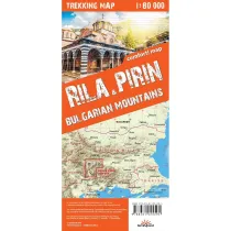 Mapa trekkingowa Ri�a i Piryn. G�ry Bu�garii 1:80 000