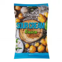 Jersikas Chipsy ziemniaczane o smaku kwanej mietany i cebuli 90 g