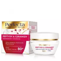 Perfecta Peptydy & Ceramidy 80+ krem do twarzy silna redukcja zmarszczek i regeneracja na dzie� i na noc 50 ml