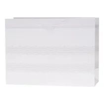 Rozette Torebka Lux brokat bia�a 55x40x20cm